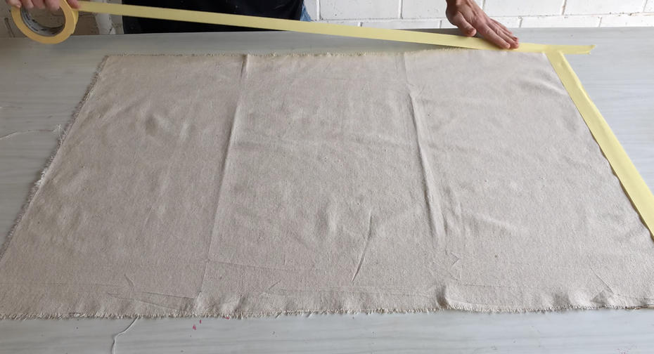 Cut and measure the fabric to size