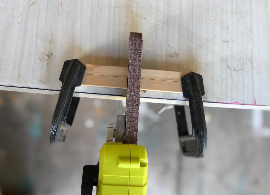 Make the joints using a Ryobi powerfile