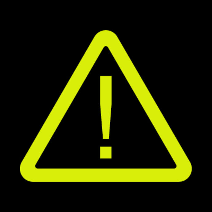 Icon: hyper green safety icon on a black background