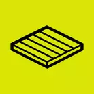 Icon: black deck outline on hyper green background