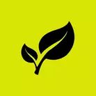 Icon: black leaves on hyper green background